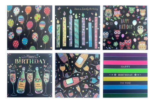 Job lot birthday cards - 6,