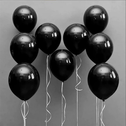 Wholesale black balloons - black, latex