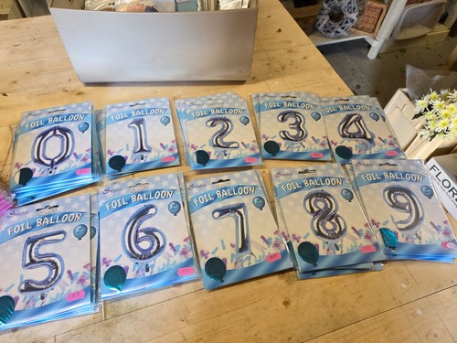 Giant foil number balloons - foil,